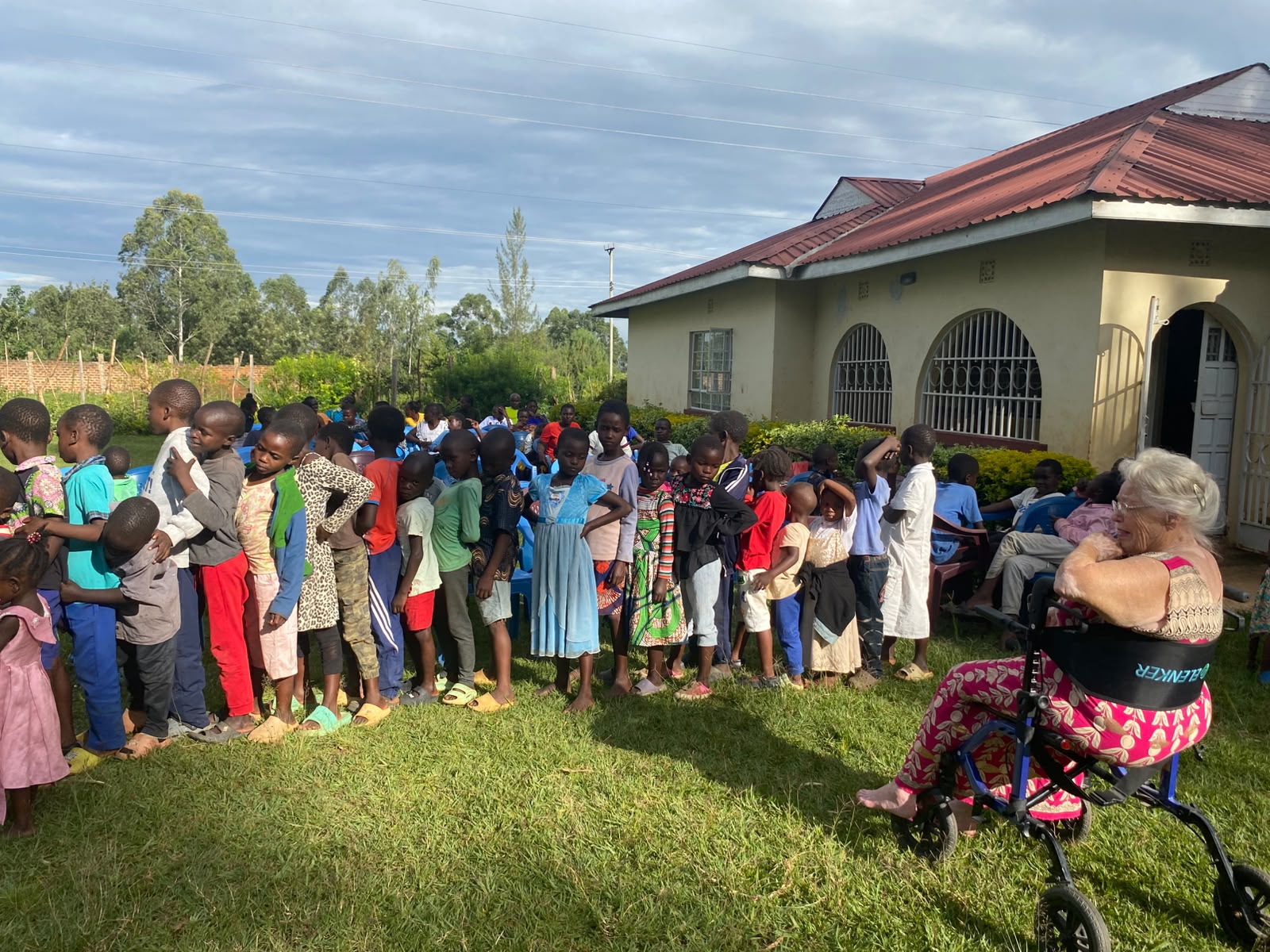 Congregation worshipping